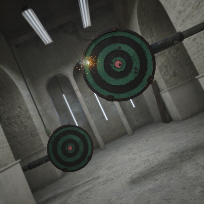 Exemple d'une cible lors d'une partie de Shooters.